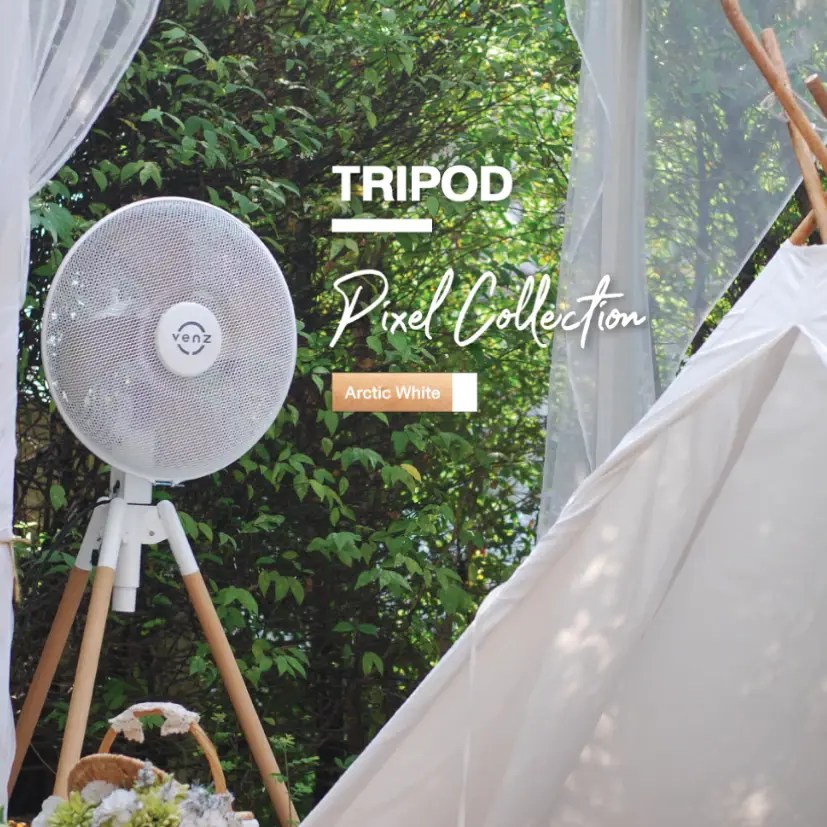 พัดลม VENZ Pixel TRIPOD Arctic White