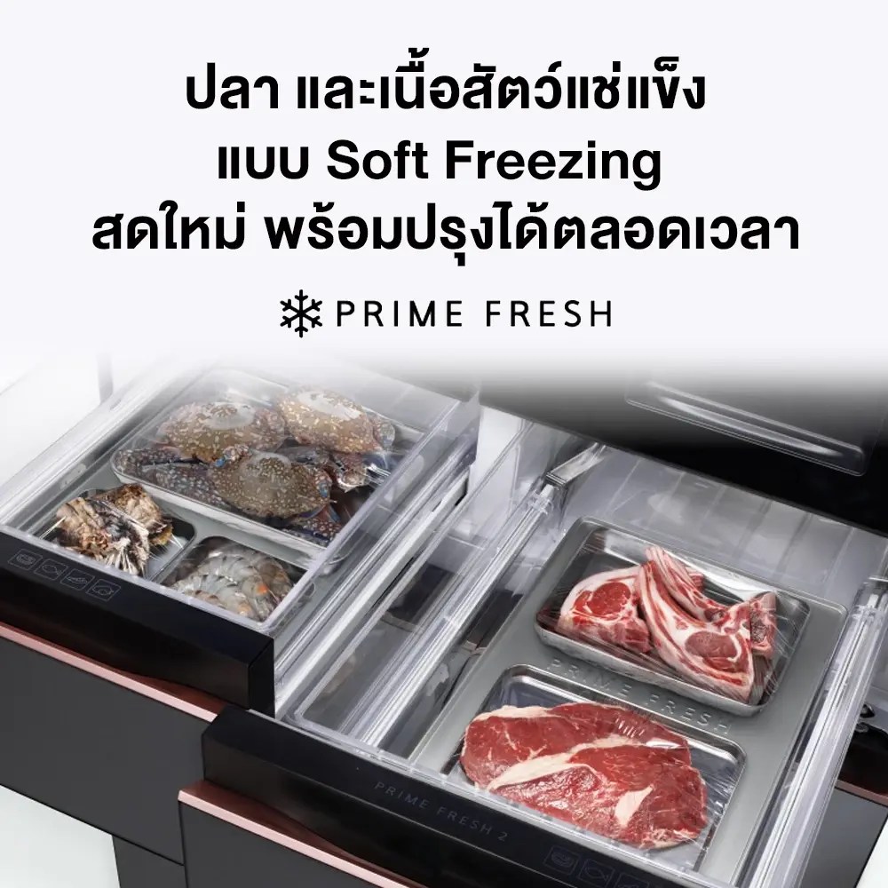 ช่องแช่เย็นจัด Prime Fresh ของตู้เย็น Panasonic
