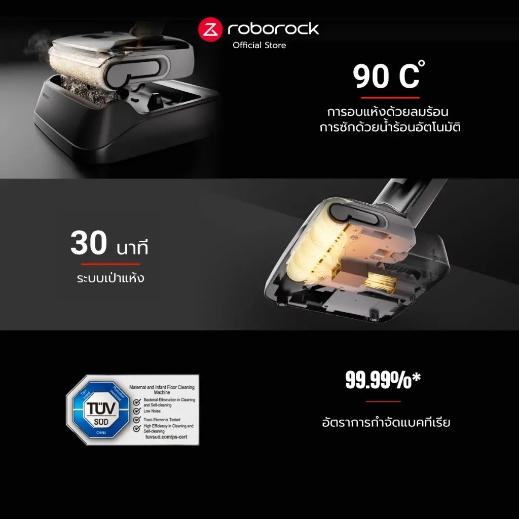 แท่นทำความสะอาดตัวเองของ Roborock F25 RT