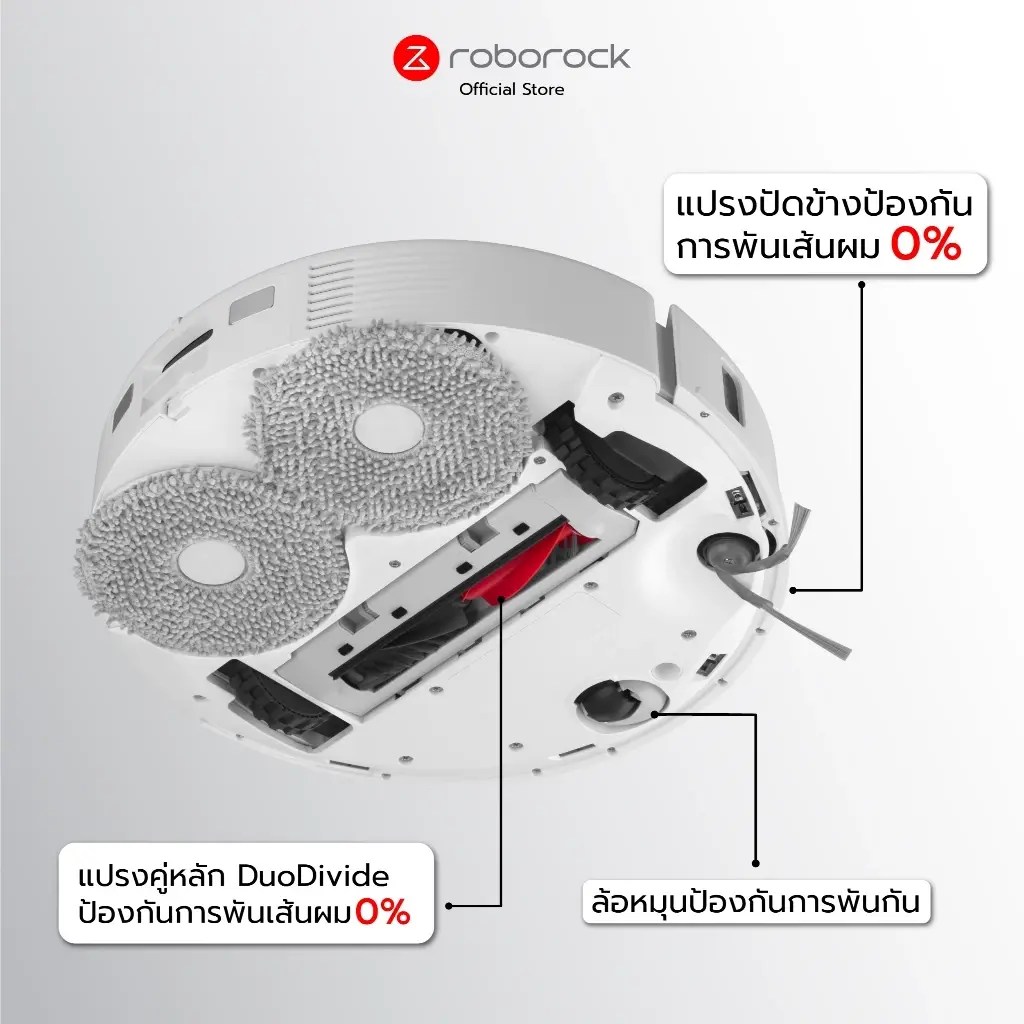 แปรงคู่ DuoRoller ของ Roborock Qrevo 5AE