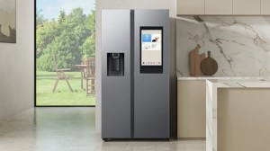 SAMSUNG ตู้เย็น Side by Side RS90F65A2FST with Family Hub, 21.7 คิว (615 ลิตร)